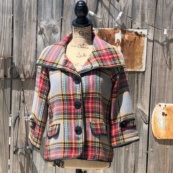 NWT FOR CYNTHIA PLAID JACKET SIZE PS - Picture 3 of 10